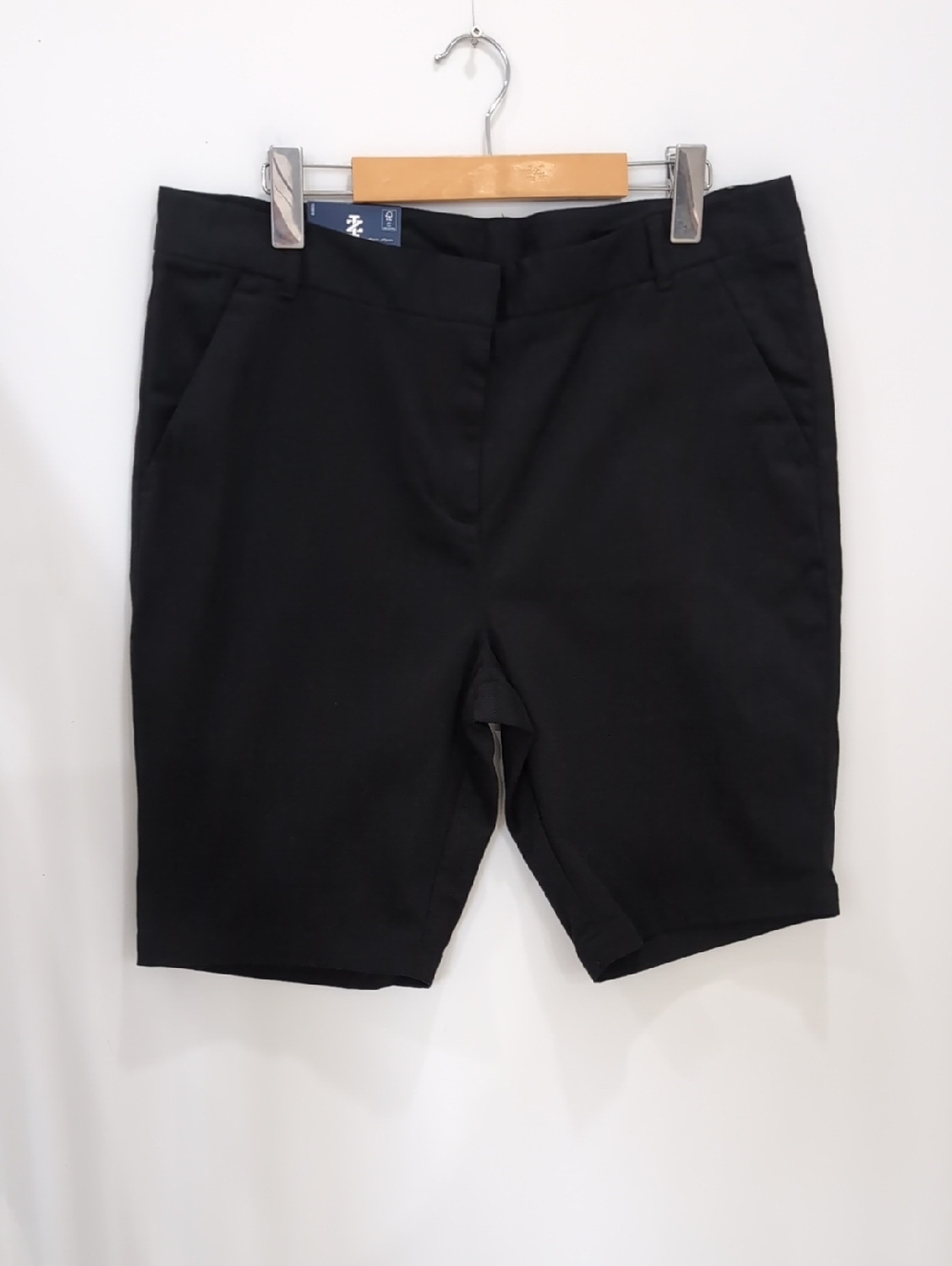IZOD | Junior Girls Black Approved Schoolwear Bermuda Stretch Skinny Twill Short